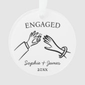 Mariage Fantaisiste Dessin à la Main Noël  (devant)