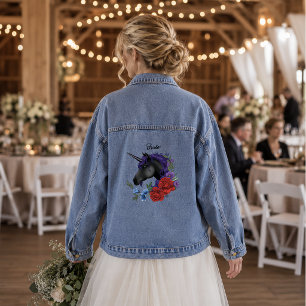 Mariage Fantastique Licorne Noire Élégante aux Fle