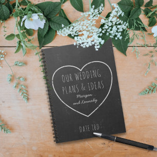 Mariage Faux Chalkboard Plans et idées Carnet