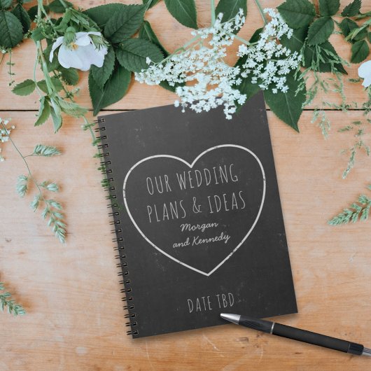 Mariage Faux Chalkboard Plans et idées Carnet