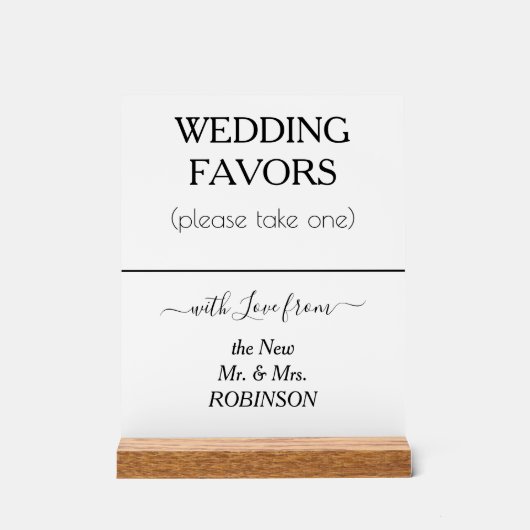 Mariage Faveurs Noir Blanc NOM (Recto)