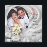 Mariage Favor diamants photo Magnet<br><div class="desc">Mariage Favor diamants photo Magnet. Composition d'image et d'illustration pour mariage formel élégant, anniversaire ou modèle de partie de fiançailles Le texte est entièrement personnalisable. Ajoutez vos informations ou changez-les complètement. Sélectionnez une police et une couleur différentes. Le modèle peut être utilisé pour toute occasion spéciale. Il vous suffit de...</div>