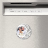 Mariage Favor diamants photo Magnet (In Situ (Lave-vaisselle))