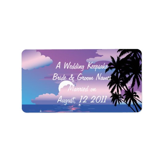 Mariage Favor Lip Balm Tube Étiquette (Devant)