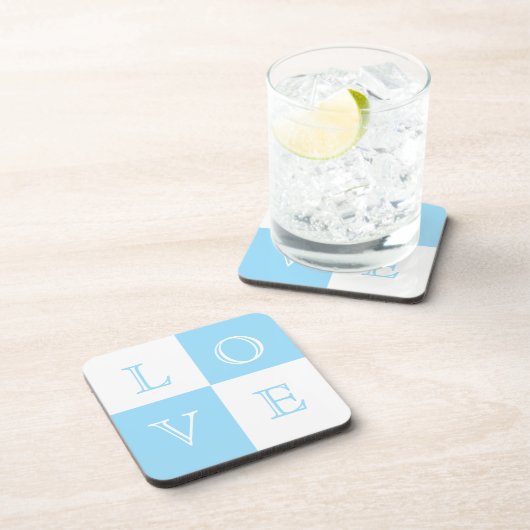Mariage Favor Love Dessous de verre Set (Côté Droit)