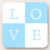 Mariage Favor Love Dessous de verre Set (Devant)