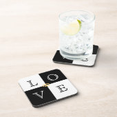 Mariage Favor Love Dessous de verre Set (Côté Droit)
