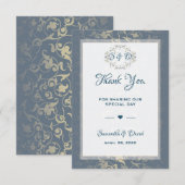 Mariage Favor Merci Luxury Royal Vintage (Devant / Derrière)