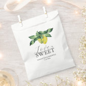 Mariage Favor Sacs L'amour est doux citrons & Feui (Coupé)
