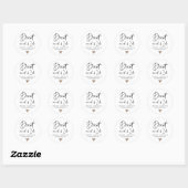 Mariage Favor Sticker Réception Faveurs pour les c (Feuille)