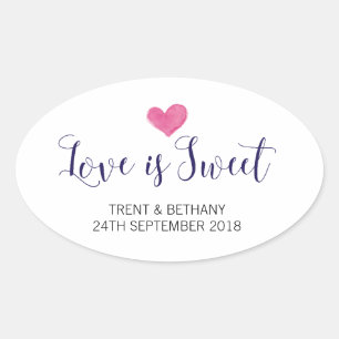 Mariage Favor Stickers L'amour est doux