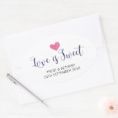 Mariage Favor Stickers L'amour est doux (Enveloppe)