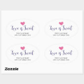 Mariage Favor Stickers L'amour est doux (Feuille)