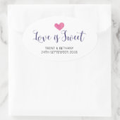 Mariage Favor Stickers L'amour est doux (Sac)