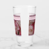 Mariage Favor Verre Blanc-Rose-Rose Accents de vin (Gauche)