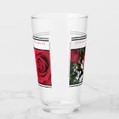 Mariage Favor Verre Roses Rouges (Gauche)