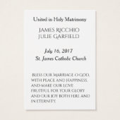 Mariage Favoriser Carte Sainte Mariée Mariée Marie (Dos)