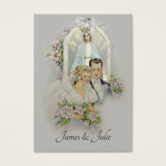 Mariage Favoriser Carte Sainte Mariée Mariée Marie (Devant)