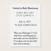 Mariage Favoriser Carte Sainte Mariée Mariée Marie (Dos)