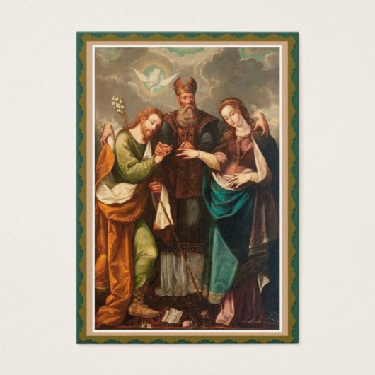 Mariage Favoriser Carte Sainte Mariée Mariée Marie (Devant)