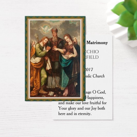 Mariage Favoriser Carte Sainte Mariée Mariée Marie (Bureau)