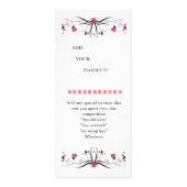 Mariage Favoriser les cartes en rack de Brochure d (Dos)