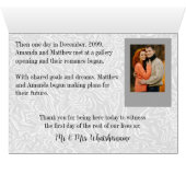 Mariage Favors Histoire de couple Argent 6 Photo (Intérieur Horizontal (Bas))