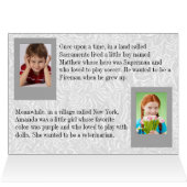 Mariage Favors Histoire de couple Argent 6 Photo (Intérieur Horizontal (Haut))