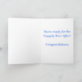 Mariage Félicitations Carte de voeux (Intérieur)