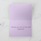 Mariage Félicitations Mariée et Groom carte (Intérieur)