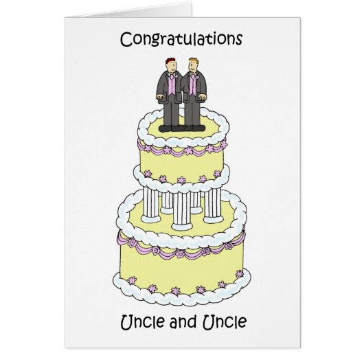 Mariage Félicitations oncle et oncle (Devant)