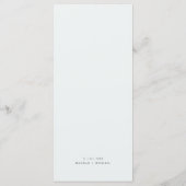 Mariage Festif de couronne botanique Menu Petit-dé (Dos)