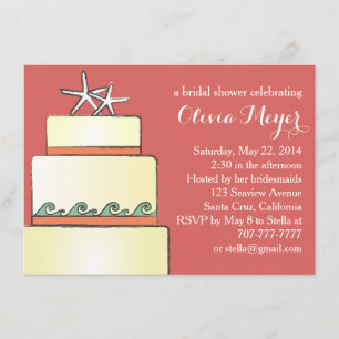 Mariage Fête de l'mariée d'écrevisse Invitation Co