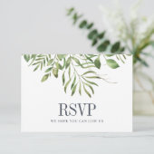 Mariage feuillage de verdure RSVP (Debout devant)