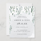 Mariage Feuille de chute d'aquarelle minimale du b (Devant)