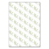 Mariage Feuille Eucalyptus Green Numéro de table (Dos)