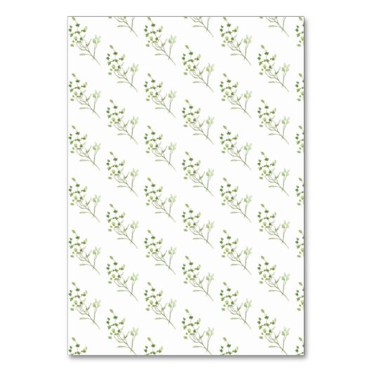 Mariage Feuille Eucalyptus Green Numéro de table (Dos)