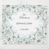 Mariage Feuille Eucalyptus Liquor Étiquette boutei (Étiquettes simples)