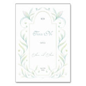 Mariage Feuille vert Numéro de table (Par défaut)