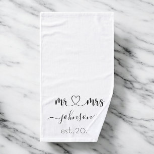 Mariage Fiançailles Coeur M. Mme Nom personnalisé