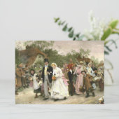 Mariage, fiançailles ou invitations nuptiales de (Debout devant)