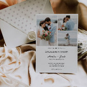 Mariage Fiançailles Photo Invitation Modèle