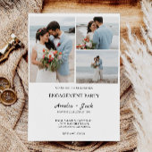 Mariage Fiançailles Photo Invitation Modèle