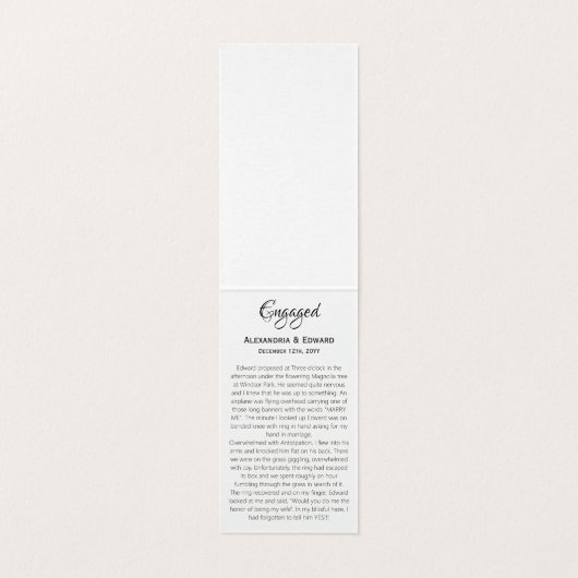 Mariage Fiançailles rose Diamond Ring (Inside Unfolded)