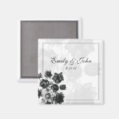 Mariage Fleur Élégant Favoriser les Magnets (Recto/Verso)
