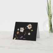 Mariage Fleur sauvage Boho Carte de remerciements (Dos)