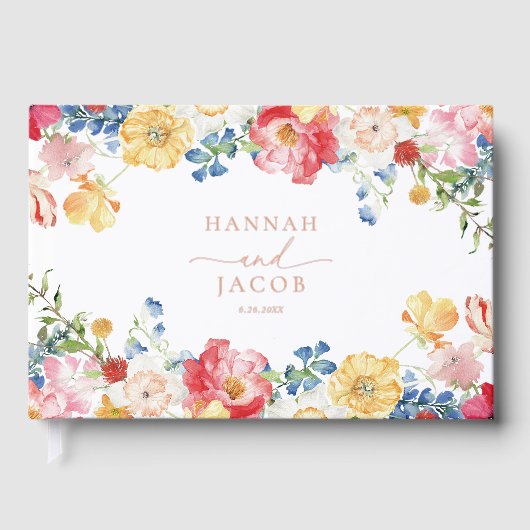 Mariage Fleur sauvage coloré (Recto)