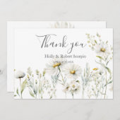 Mariage Fleur sauvage Daisy Merci (Devant / Derrière)