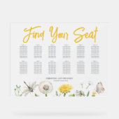 Mariage Fleur sauvage Dandelion Siège givré (Recto)