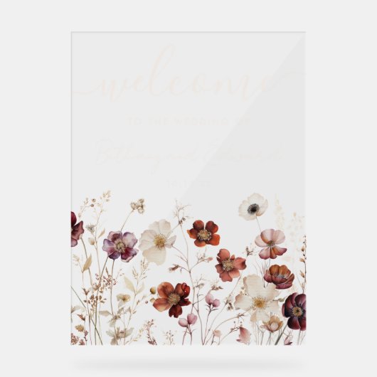 Mariage Fleur sauvage d'automne (Recto)